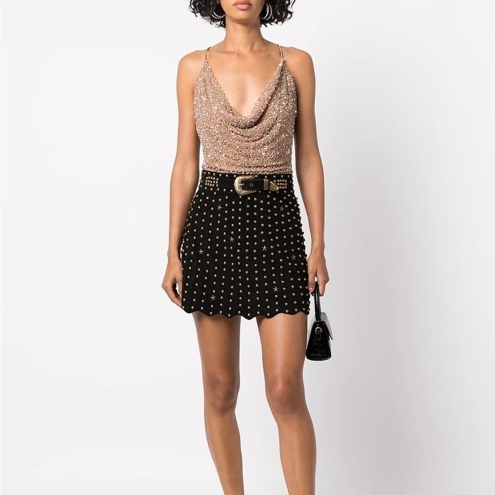 Retrofete Kirk Skirt Leather Studded Western
Black / XS - Picture 3 of 5